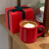 2024 Classic High-end Red Mug New Year Simple Water Cup Coffee Cup