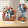 Diamond Painting Autumn Pumpkin House Table Top Ornament Kits for Home Office Decor