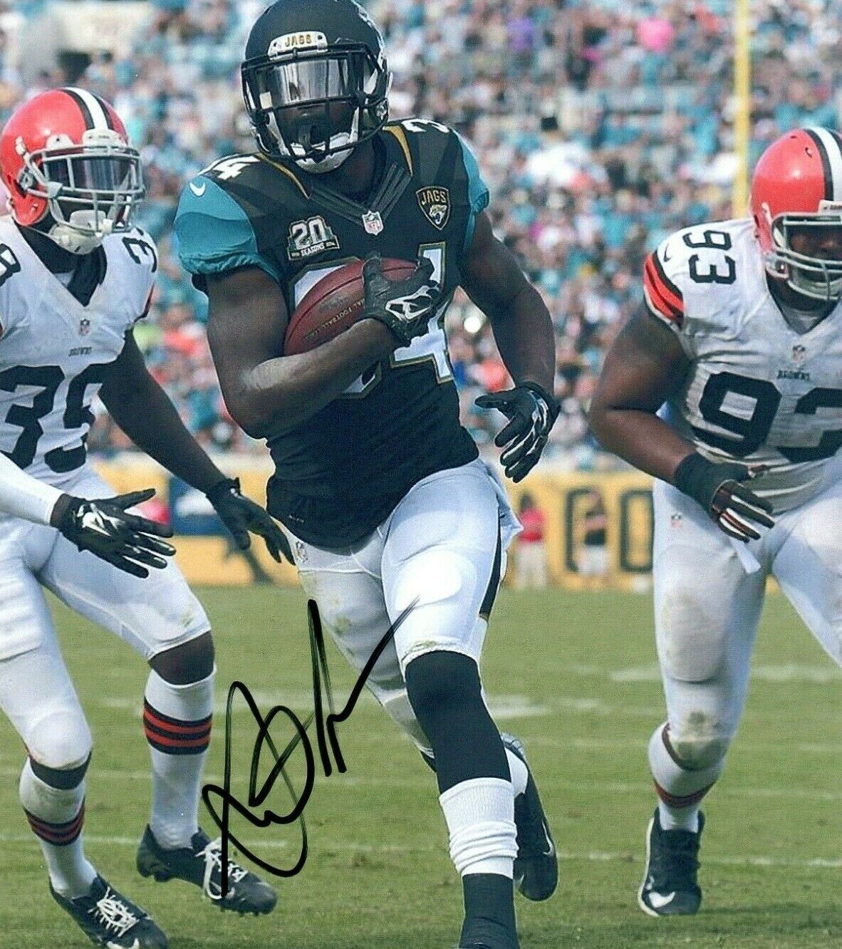 Storm Johnson Jacksonville Jaguars Signed 8x10 Autographed Photo Poster painting COA 7