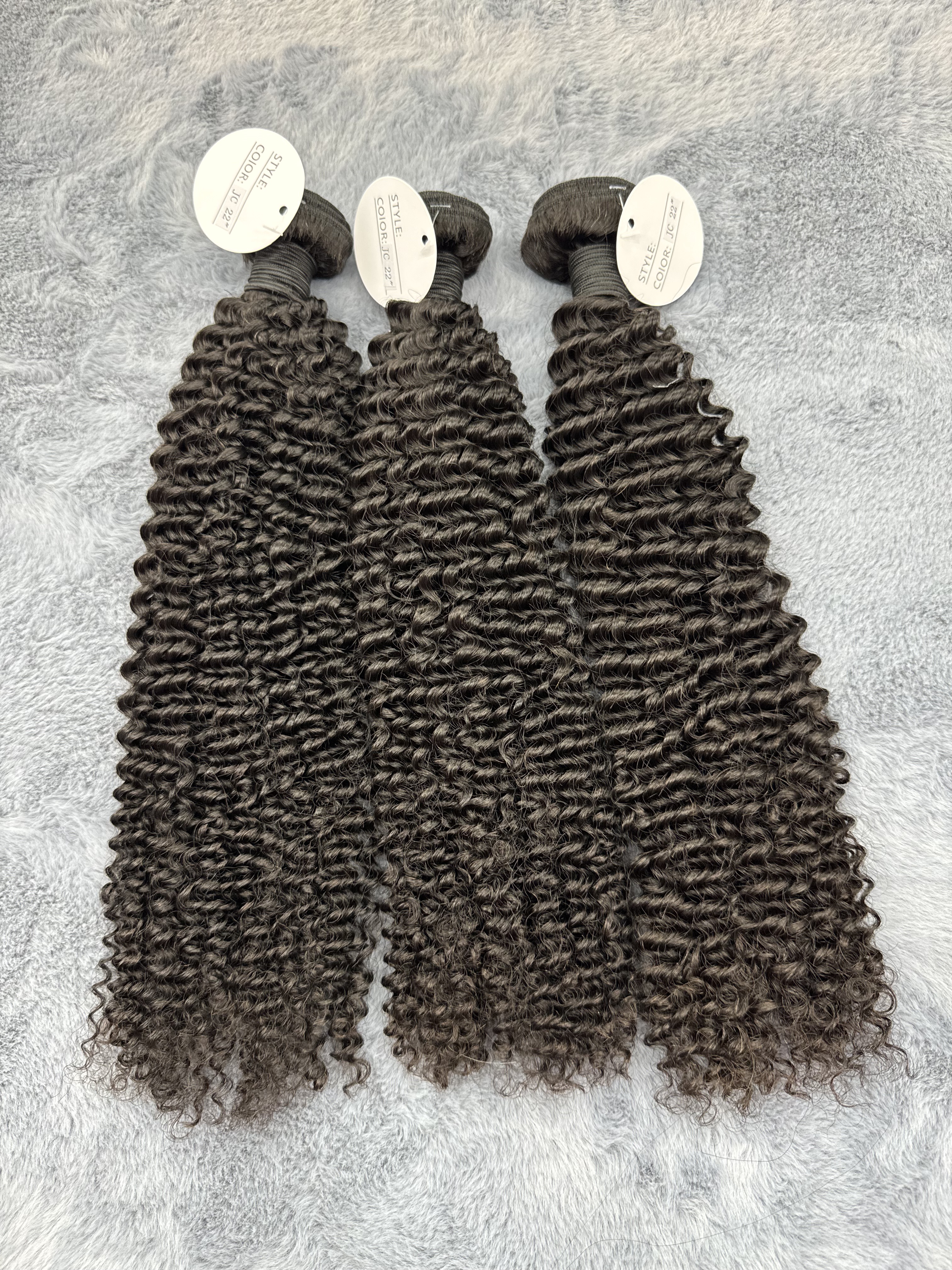 3PCS Jerry Curly Top Virgin Hair Bundles | 12&ndash;30 Inch |  Boruihair |  100% Human Hair
