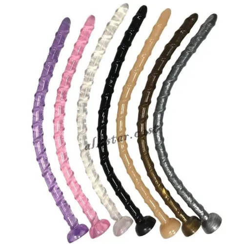 pornhint Pornhint 18.5"Super Long Slim Flexible Soft Anal Dildo In-depth Butt Plug Adult Sex Toy