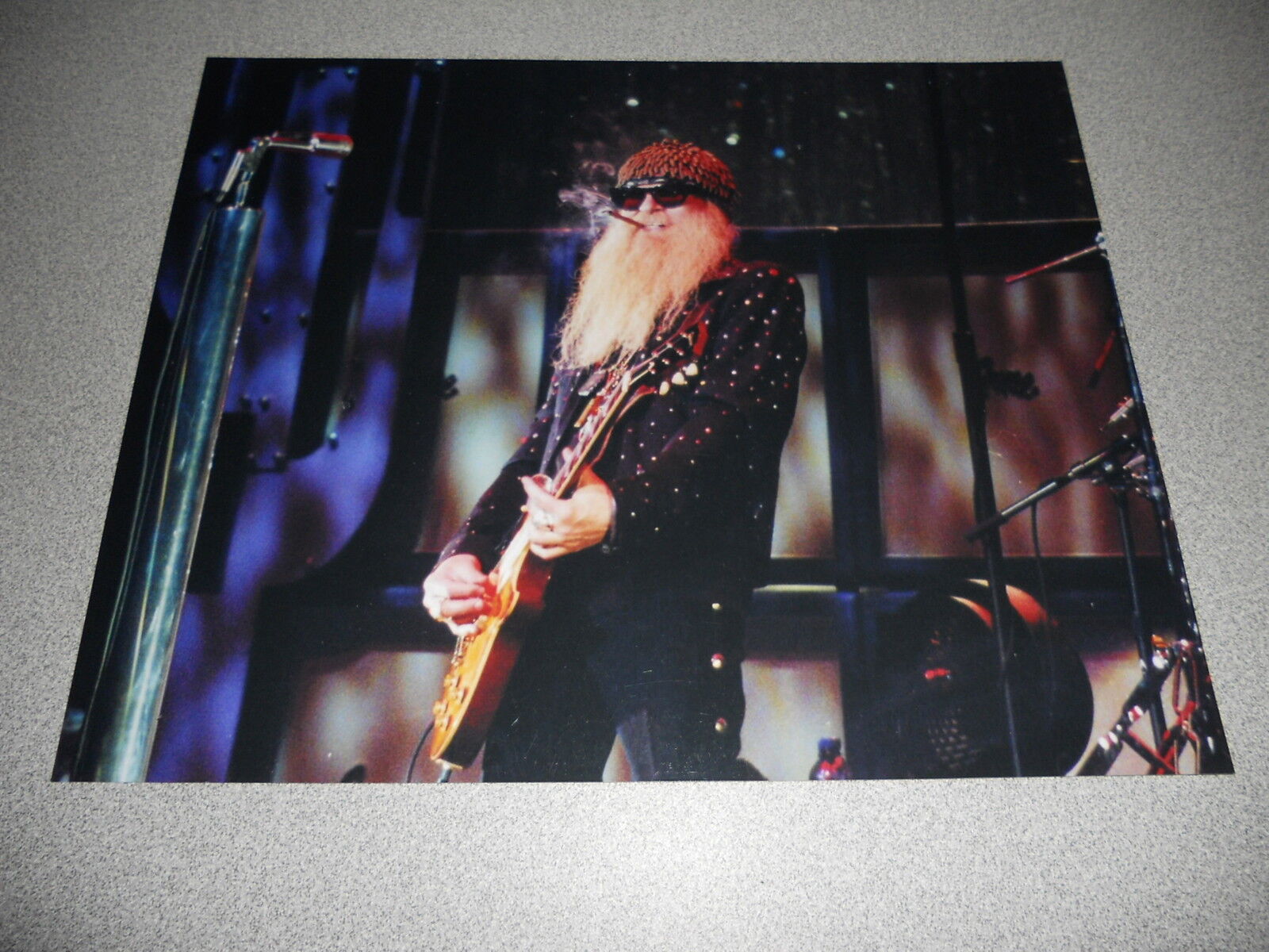 ZZ Top Live 8x10 Concert Photo Poster painting Billy G Gibbons #9