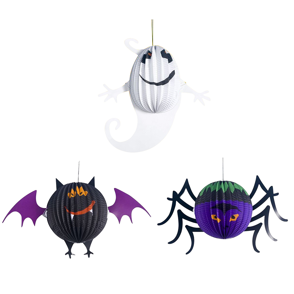 

Halloween Paper Ornaments Ghost Hanging Pendant Bar Atmosphere Layout Decor, 501 Original