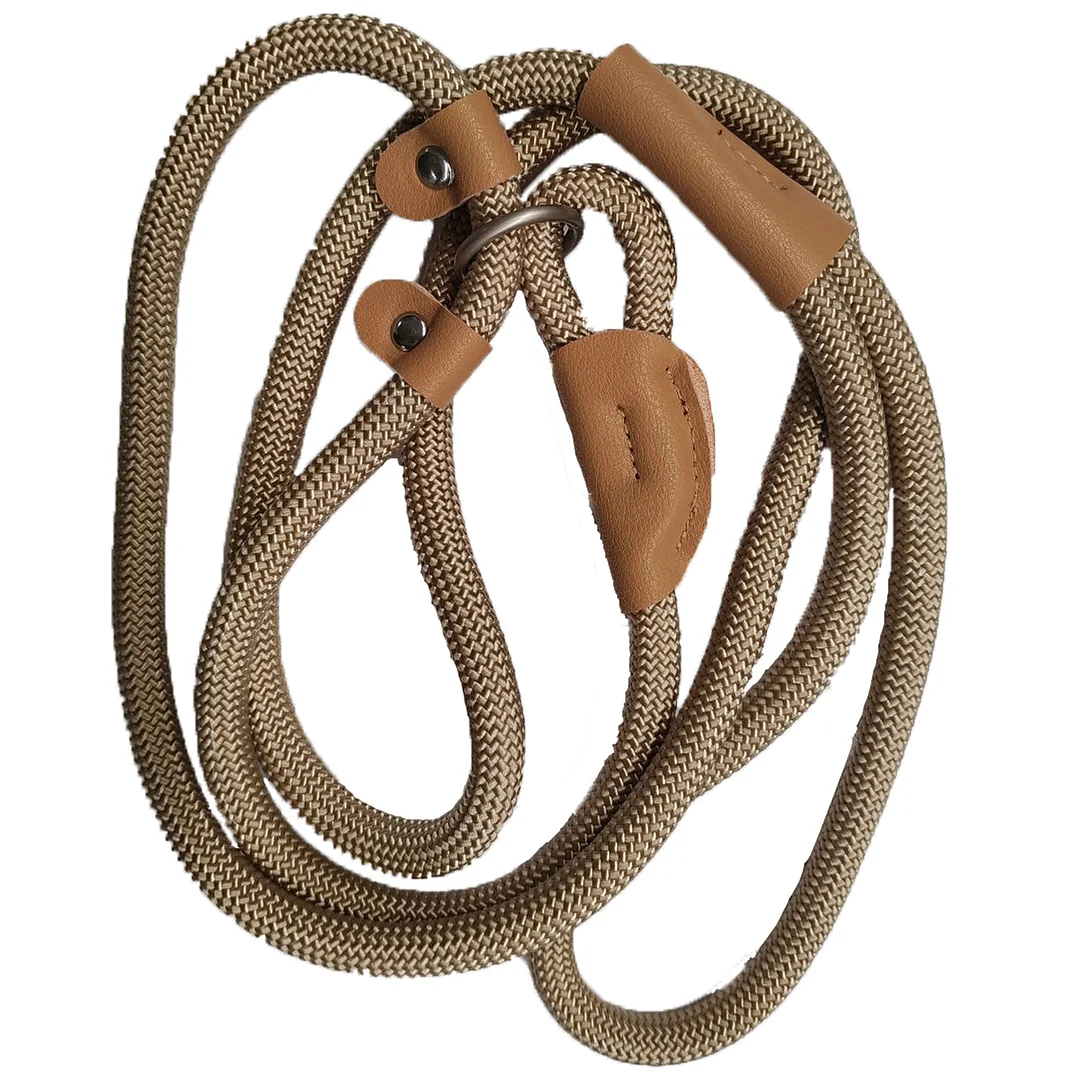 Dog Leash with Comfortable Padded Handle, Dog Leash for Large Dogs, 1/2 inch, Brown  Mewoofun