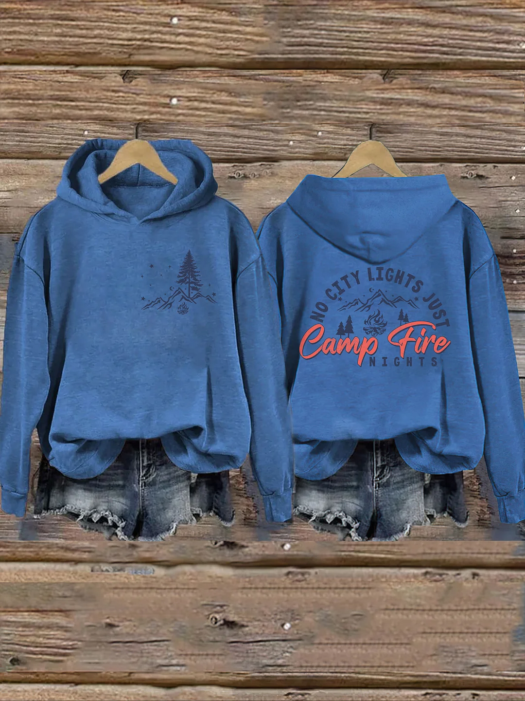 No City Lights Just Campfire Nights Hoodie