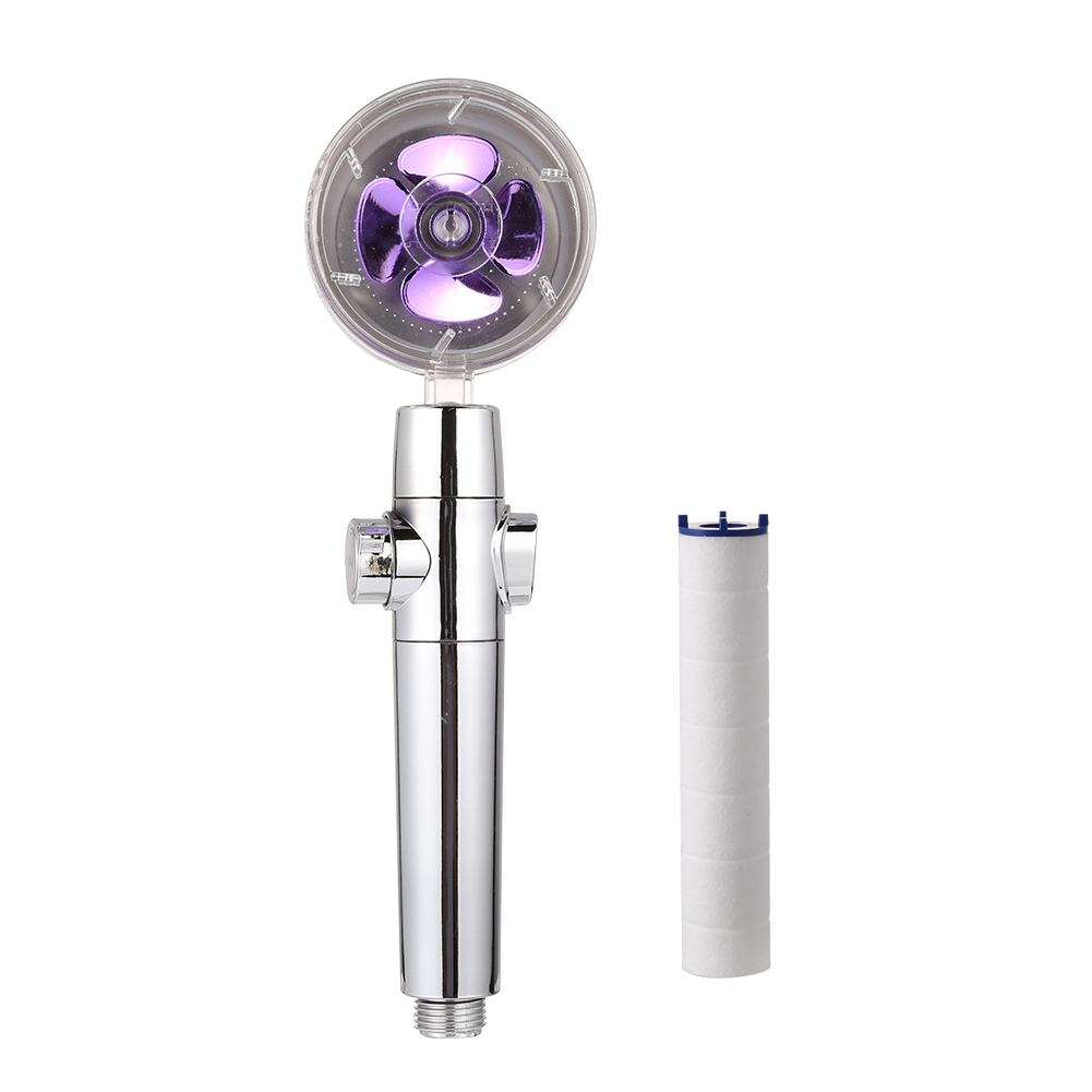 

Pressurized Shower Head w/ Filter Rotatable Bathroom Bathing Showers Purple, 501 Original