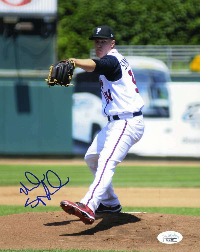 Noah Syndergaard Jsa Coa Autograph Early 8x10 Photo Poster painting Hand Signed Authentic