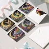 6pcs Mond Elf DIY Diamant Kunst Grußkarten Dankeschön-Karten Urlaub Segen