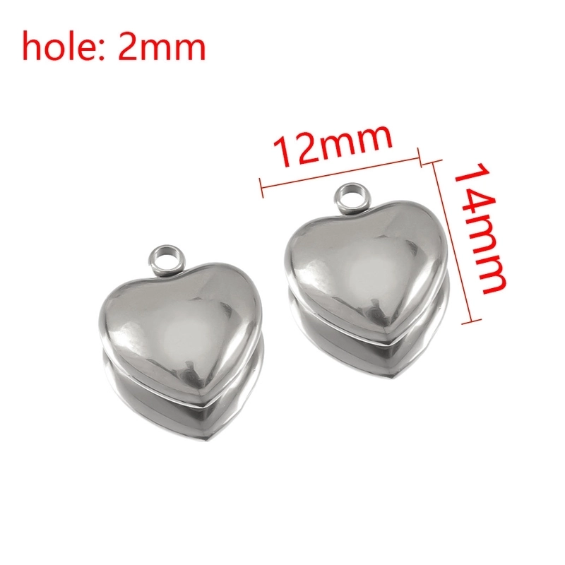 2 PCS/Package 304 Stainless Steel Star Flower Fish Tail Pendant Jewelry Accessories