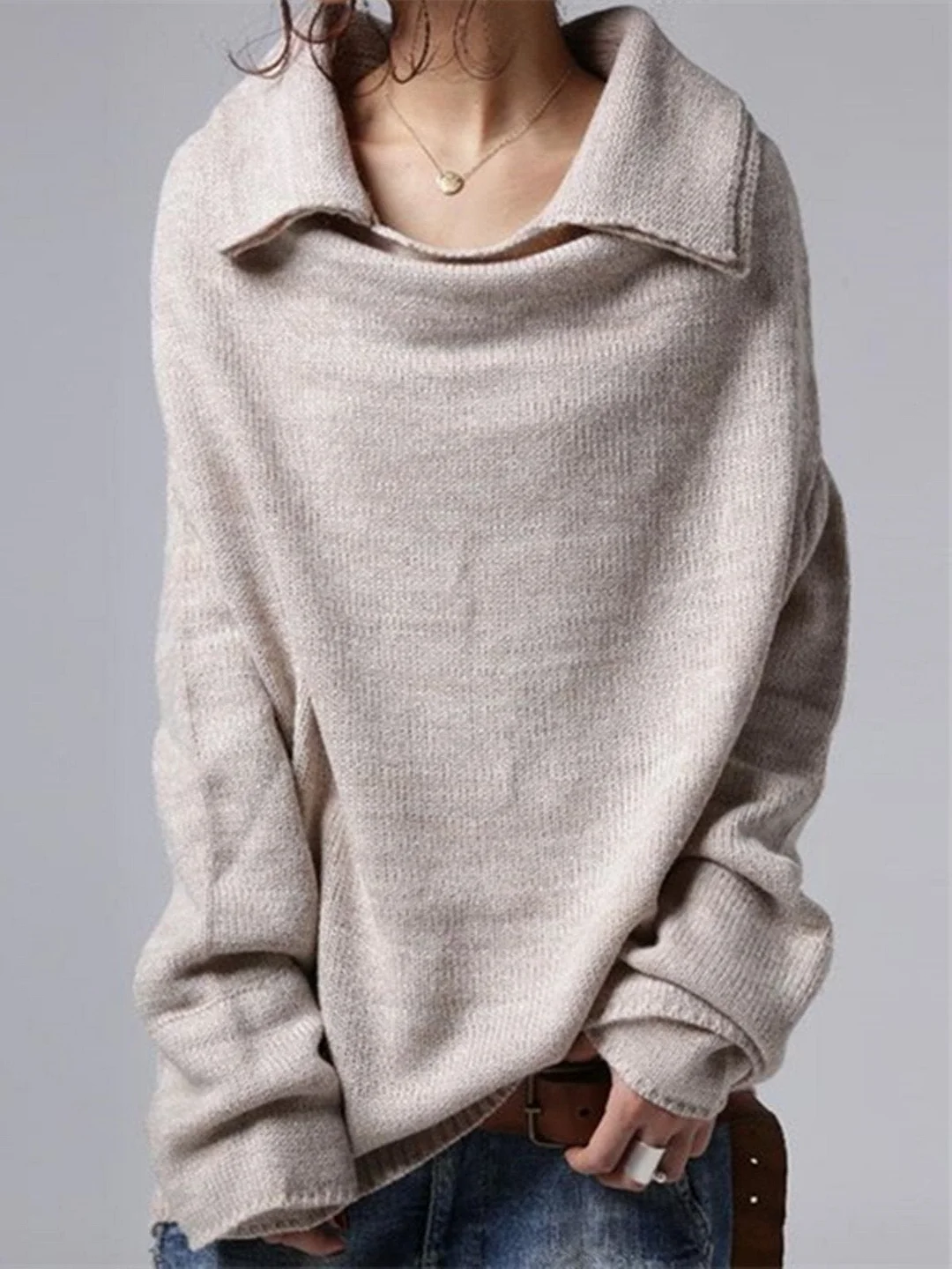 Plain Long Sleeve Cotton Shirts & Tops