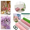 400 Pcs Pipe Cleaners Craft Kit with Floral Wires Tape Stamen and Ribbon Chenille Stems Flowers Craft Kit Suitable for Home Decor Handmade Gifts