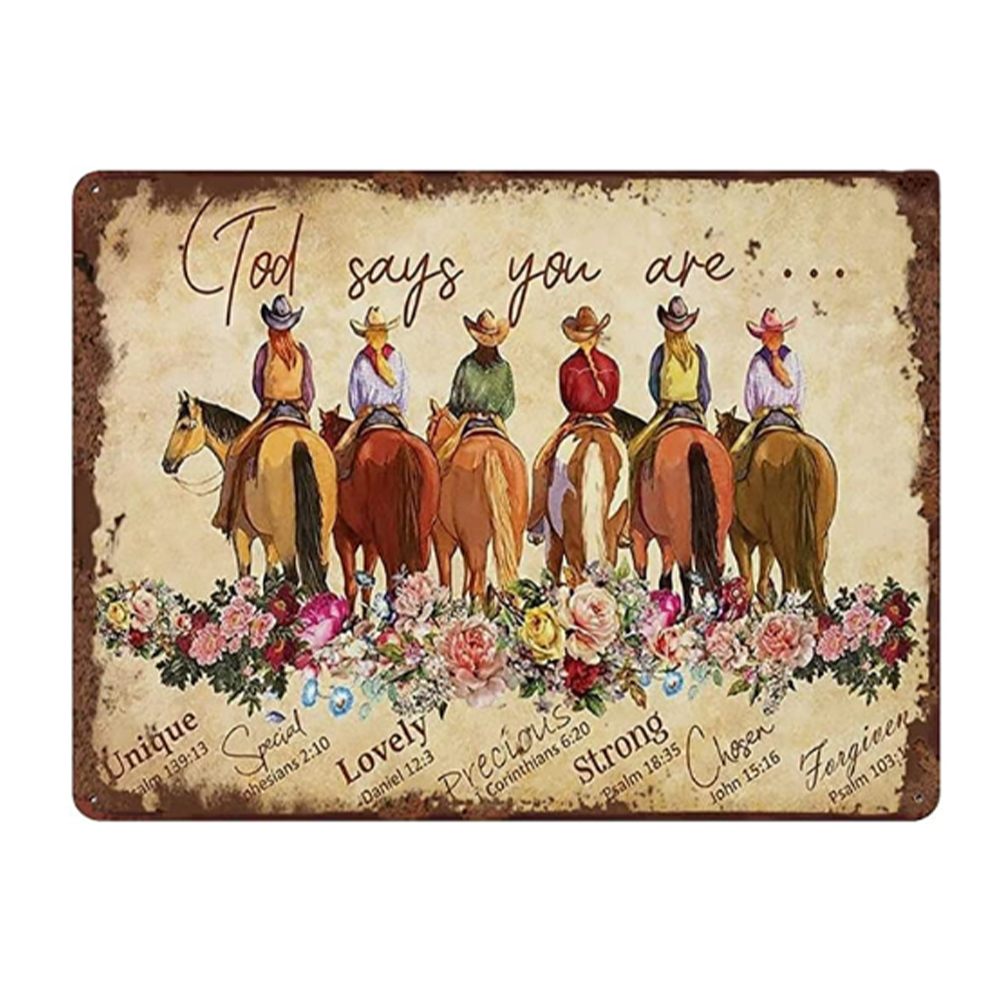 Cowgirl - Metal Tin Signs(12*16Inch)