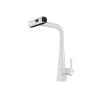 Waterfall Kitchen Faucet with Pull Down Sprayer, Single Handle Control Rainfall Kitchen Sink Faucet