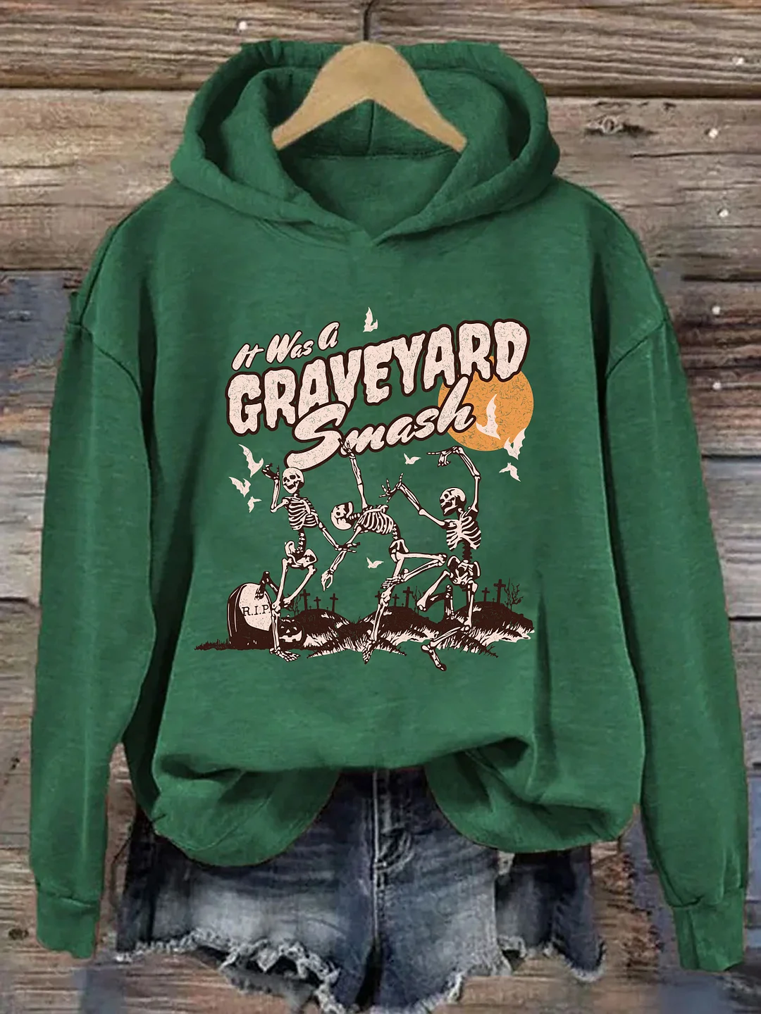 Retro Skeleton Halloween Hoodie