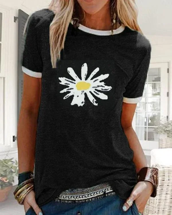 printed short sleeve crew neck t shirts tops p216294