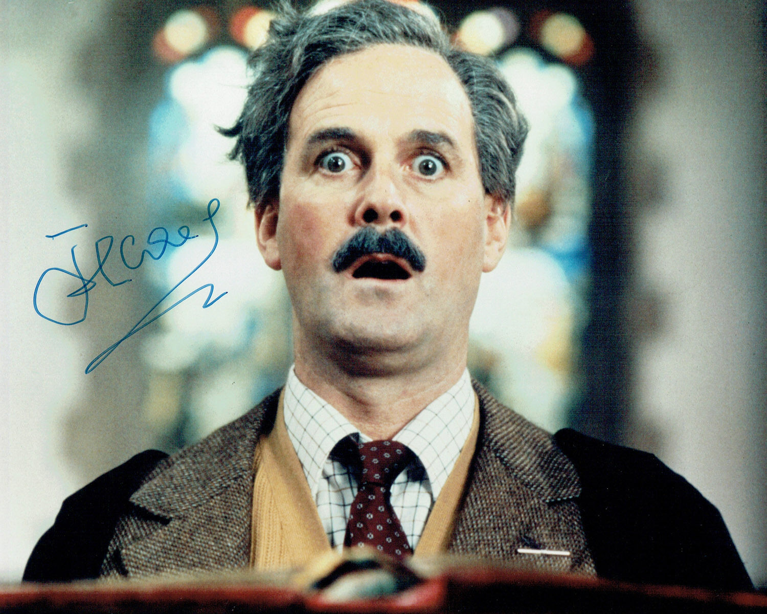 John CLEESE SIGNED Autograph 10x8 CLOCKWISE Photo Poster painting AFTAL COA Monty PYTHON