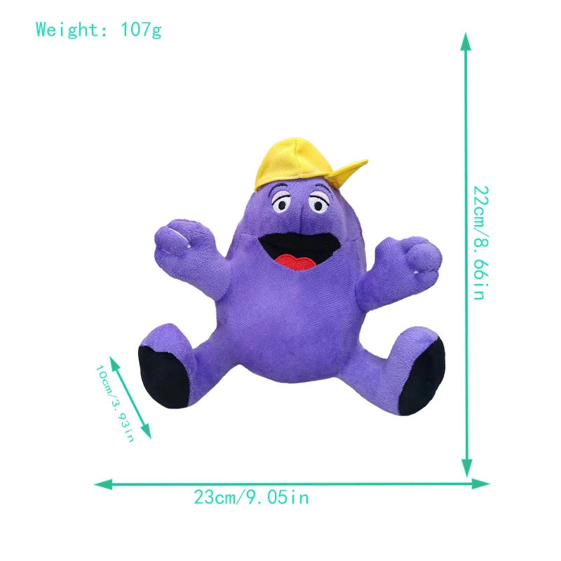 New McDonald’s Toy Game Milkshake GRIMACE Yellow Hat Toy In Stock