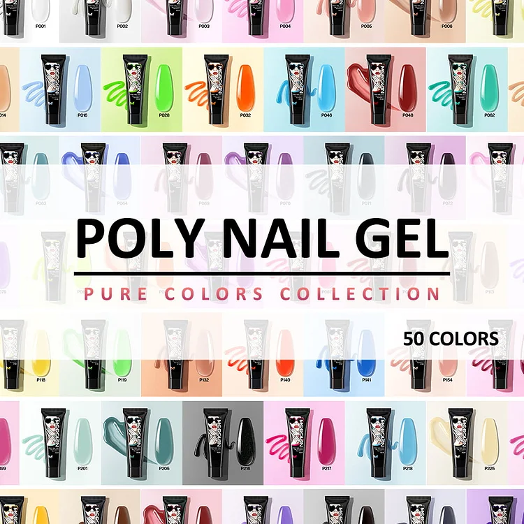 50 Pure Colors Poly Gel Collection