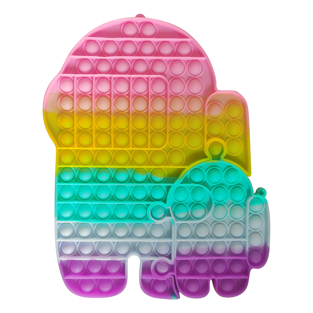 Macaron Splicing Spaceman Push Bubble Sensory Squeezing Game Children Gift, 501 Original