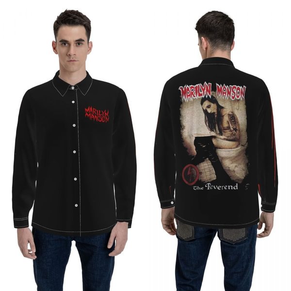 Marilyn Manson Ideas Men's LongSleeve Shirt - Shop Trendy Women's Fashion | TeeYours