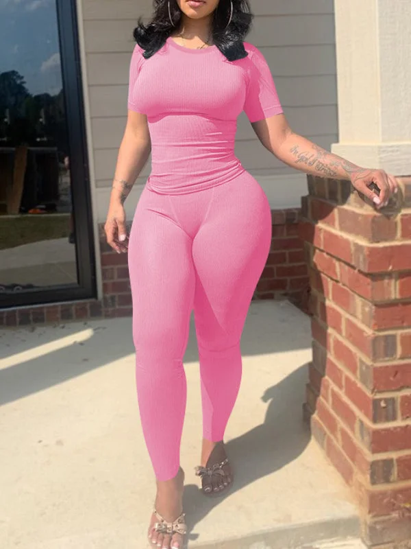 Ribbed Pants Set