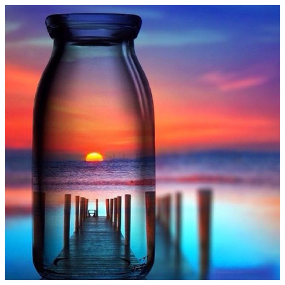 Diamond Painting - Full Round - Bottle Scenery(30*30cm)