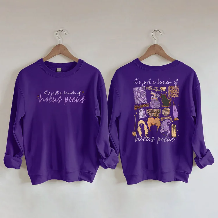Comstylish Halloween Hocus Pocus Crew Neck Sweatshirt