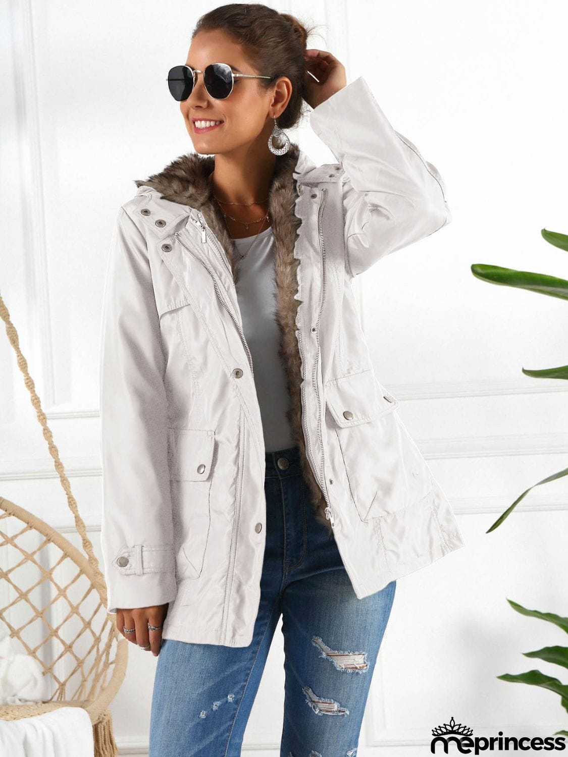 Full Size Hooded Jacket with Detachable Liner (Three-Way Wear)