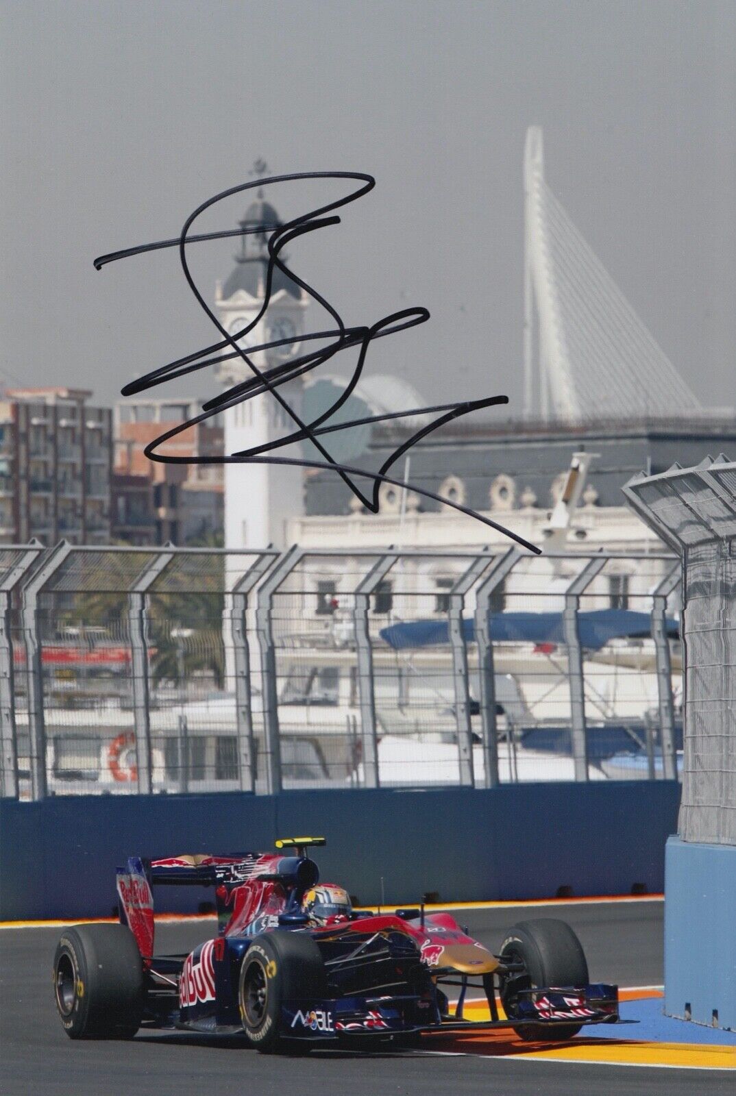 Jaime Alguersuari Hand Signed 12x8 Photo Poster painting F1 Autograph Scuderia Toro Rosso 1