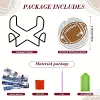 7pcs DIY Diamond Painting Coaster Kit With Holder - Rugby