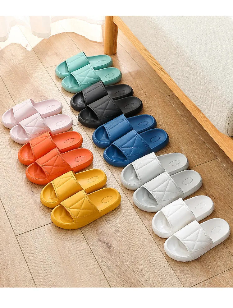 Men's Slippers Large Size 48 49 Summer  Size Household Indoor Bath Antiskid Soft Thick Bottom Cool Slippers For Men