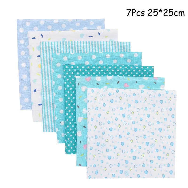 25x25cm and 25x20cm Printed Cotton Fabric Cloth Sewing Quilting Fabrics for Patchwork Needlework DIY Handmade Accessories