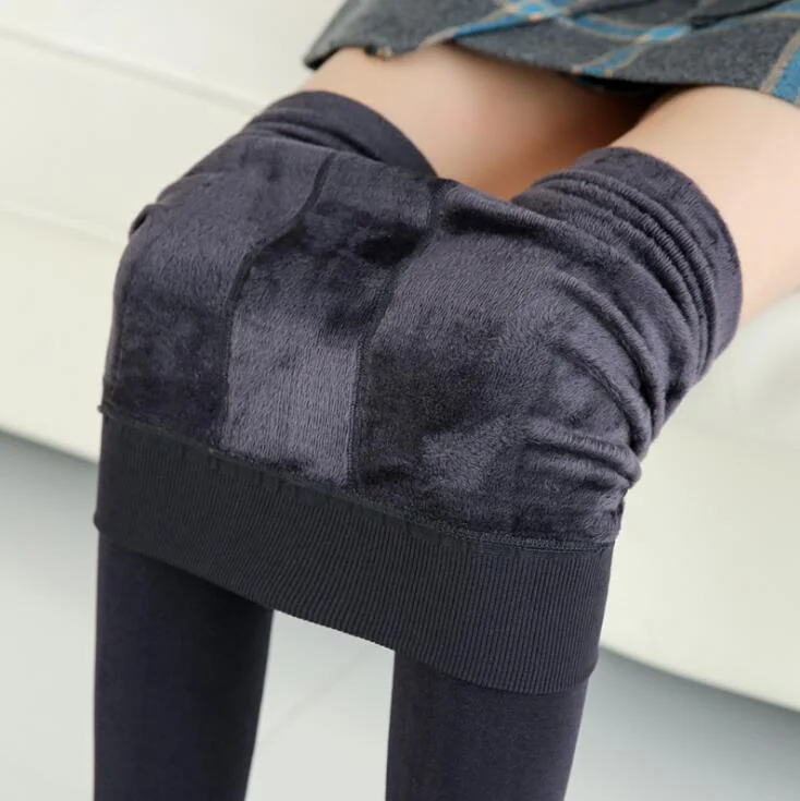 Winter Plus Velvet Body socks  pantyhose Women Solid socks  Women Sexy Slim Solid Casual Pantys mujer