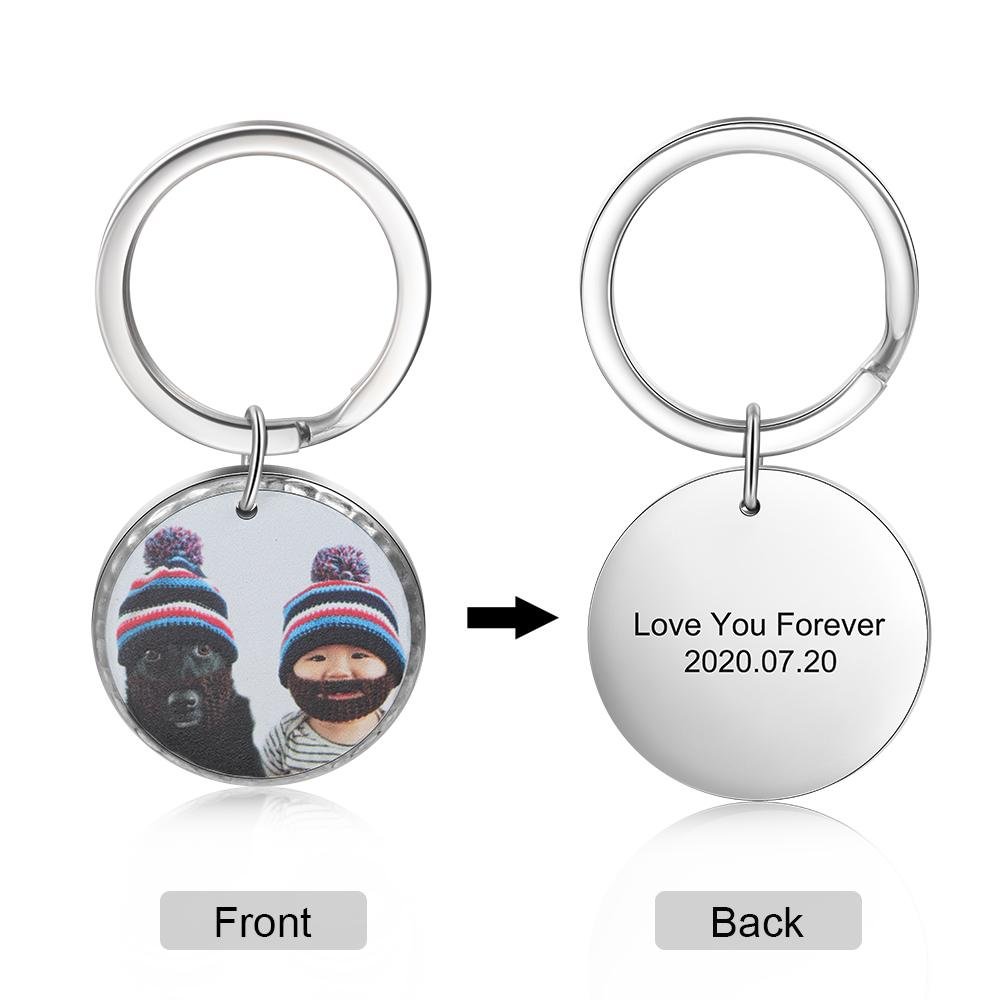 Personalized Photo Keychain Best Gift Idea