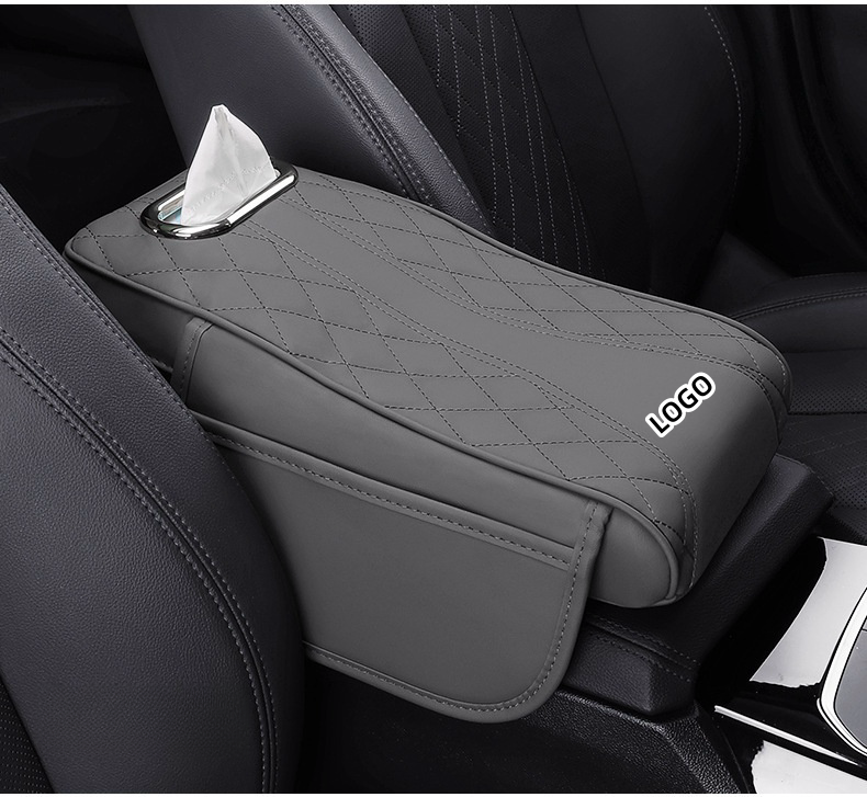 Car multifunctional height increasing and enlarged style armrest box mat