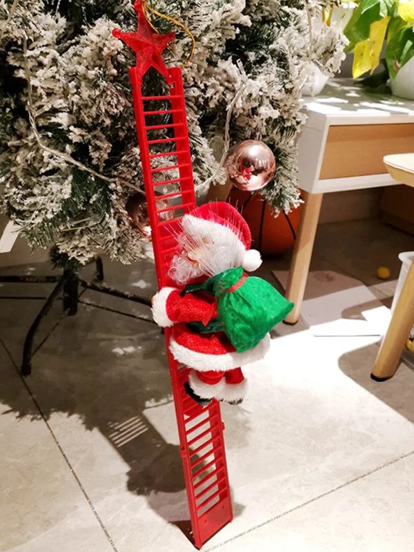 Cute Santa Claus Electric Climbing Doll Christmas Creative Decoration-elleschic