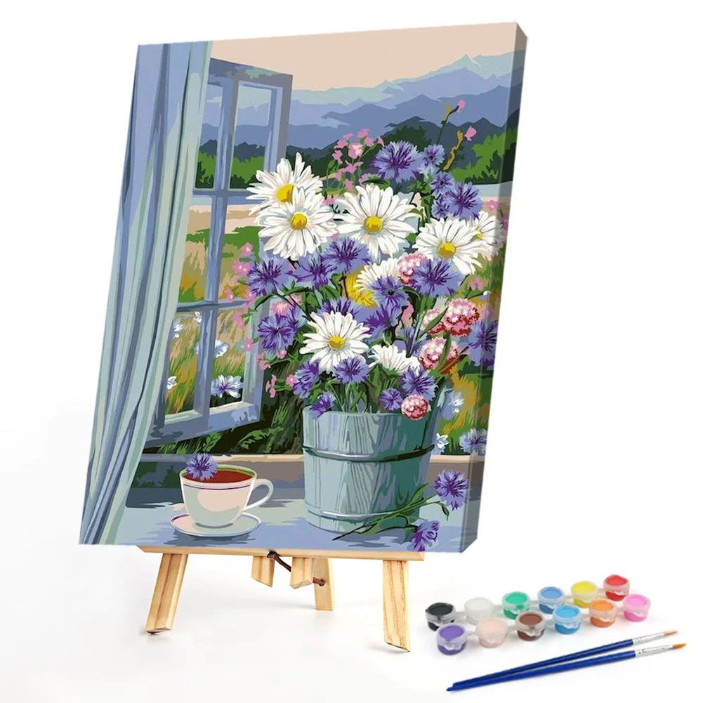 Windowsill Flower - Paint By Numbers(40*50CM)
