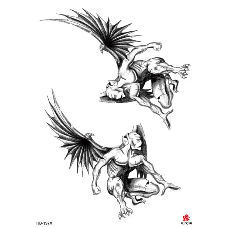 Sdrawing Forest Tattoo Sticker for Men Tiger Wolf Tattoo Death Skull Temporari Tattoo Skeleton Naked Girls Fake Tatoo for Women