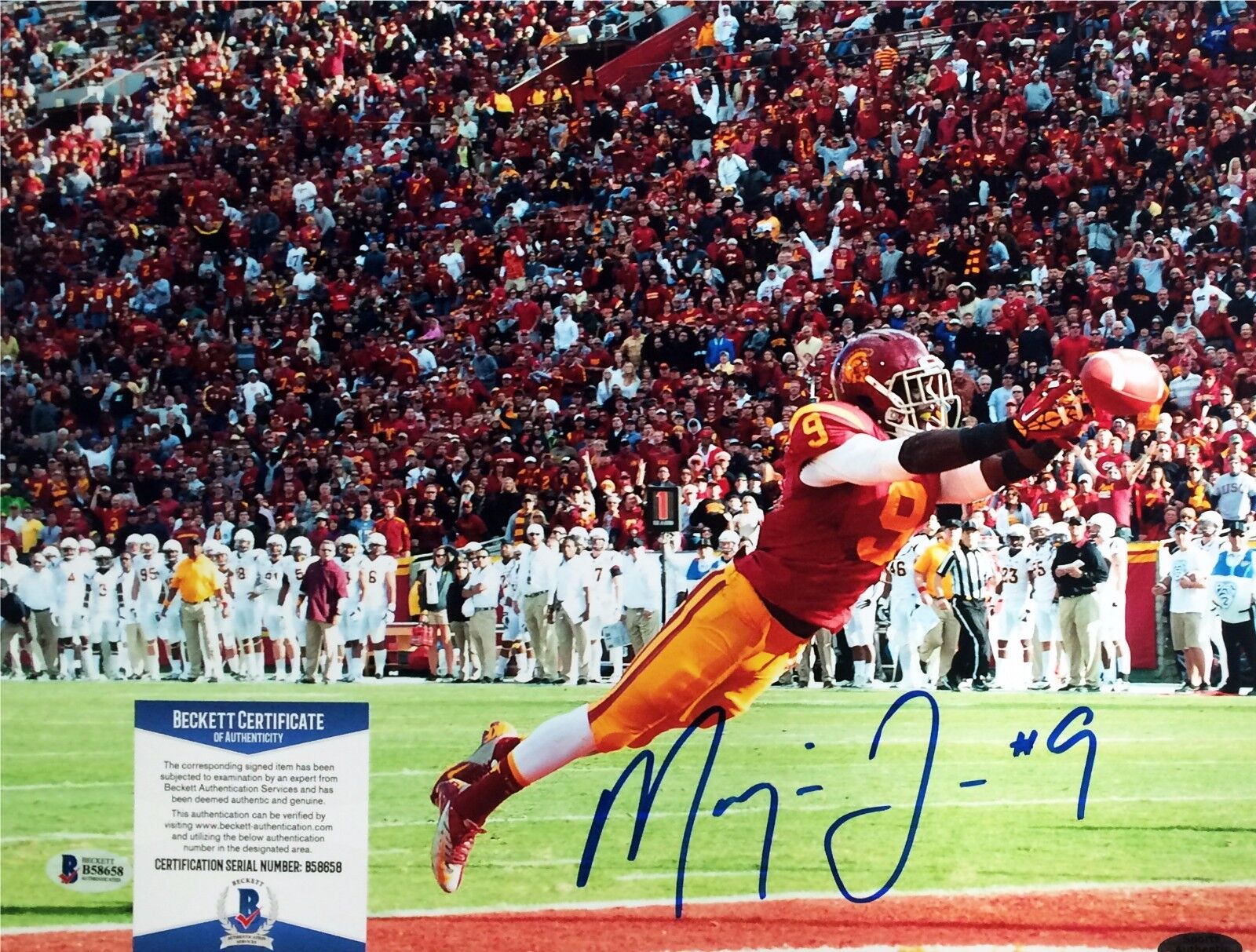 USC Jacksonville Jaguars Marqise Lee Signed 11x14 Photo Poster painting BAS B58658