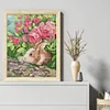 >SALE<Full Embroidery Cotton Thread 11CT Printed Fragrant Rabbit Cross Stitch 42x52cm