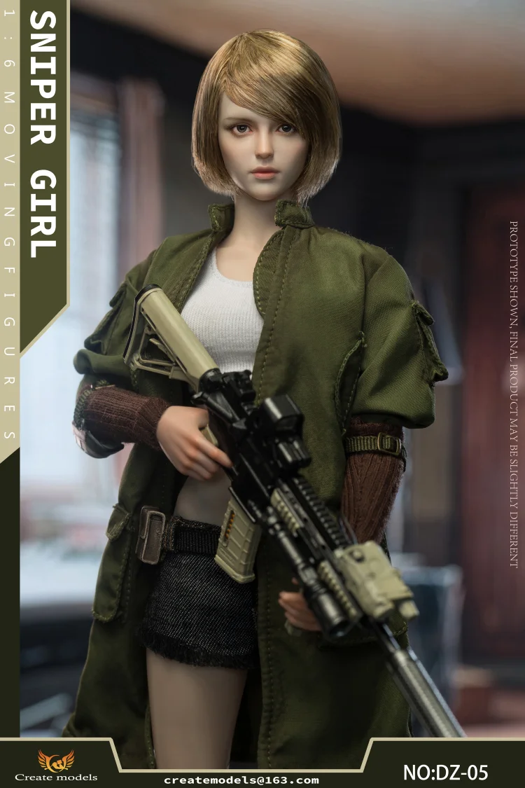 PRE-ORDER Createmodels Studio Sniper Girl Lan DZ 05 1/6 Action Figure