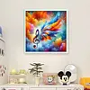 Colorful Musical Note Feather-11CT Stamped Cross Stitch 40*40cm/15.75*15.75in tapestrymarket