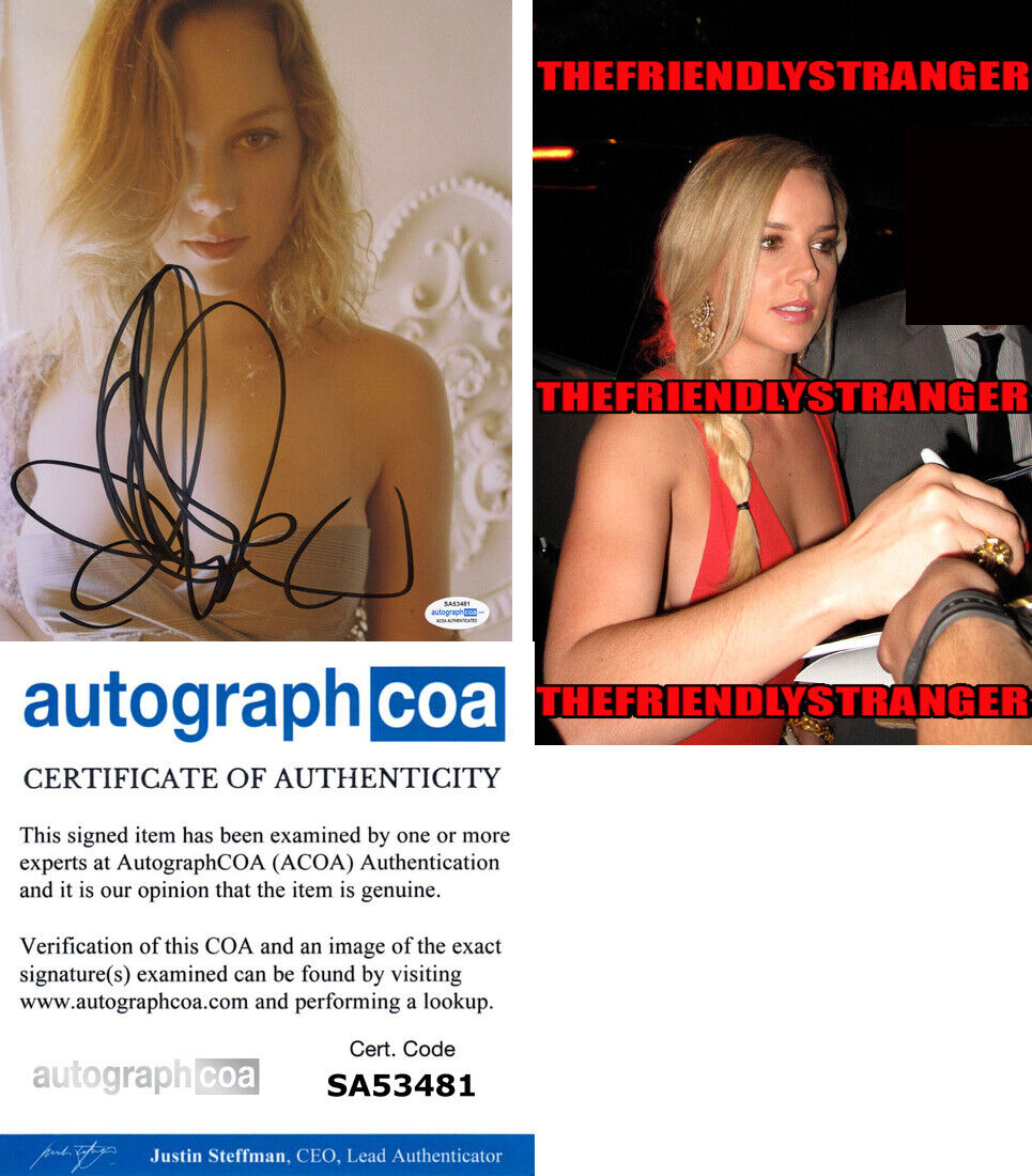 ABBIE CORNISH signed Autographed 8X10 Photo Poster painting j PROOF - SEXY Hot ACOA COA