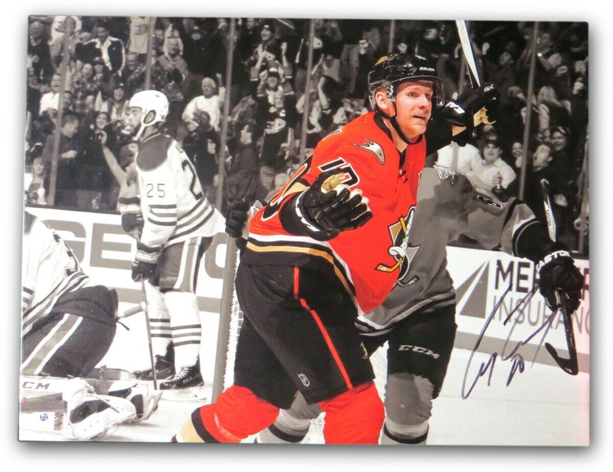 Corey Perry Signed Autograph 12X16 Stretched Canvas Photo Poster painting Anaheim Ducks GV900275