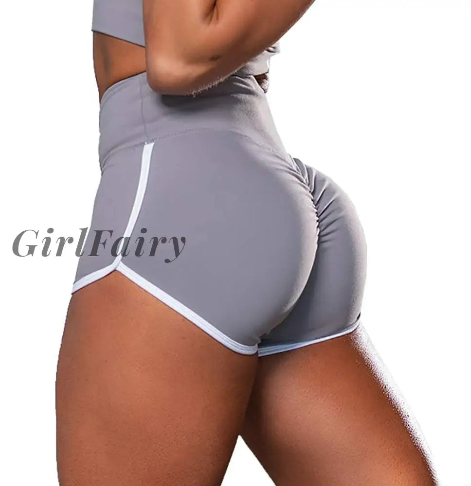 Summer Women Sport Shorts Elastic High Waist Fitness Leggings Push Up Running Gym Training Tights