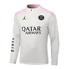 2024/2025 Psg Paris Saint-Germain Half-Pull Training Suit Beige with pink Set