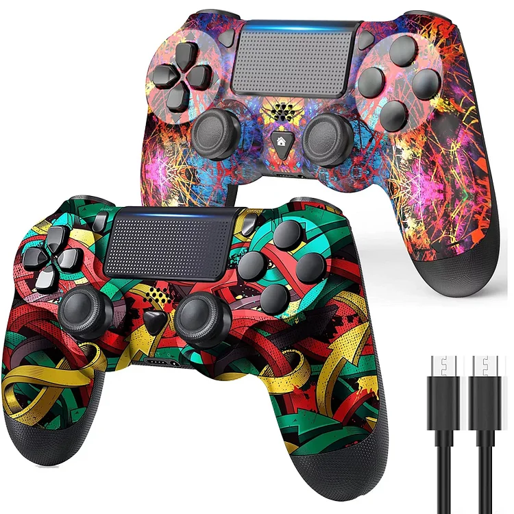 Bonadget PS4 Controller Wireless, with Playstation-4/Slim/Pro with Dual Vibration/6-Axis Motion Sensor/Audio Replacement for PS4 Controller, PS4 Controller Compatible with PS4/Slim/Pro/PC