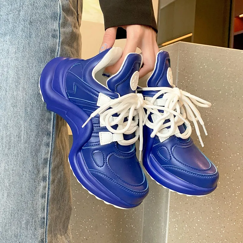 Summer Shoes Women 2021 Brand Design Bling Sequined Women's Casual Shoes Fashion Female Chunky Sneakers Stylish Sport Shoes