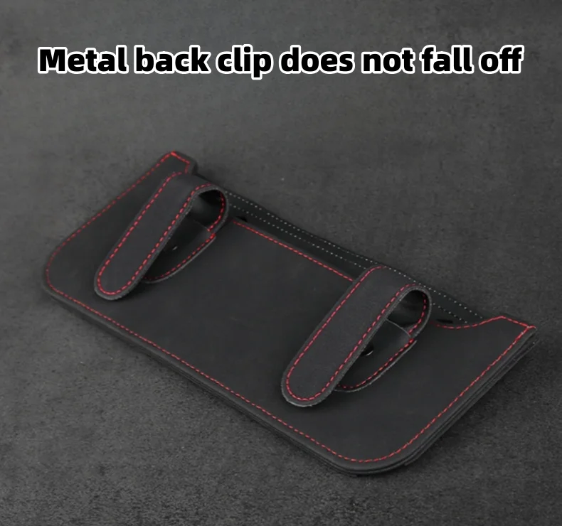 Car-mounted suede car LOGO storage net pocket