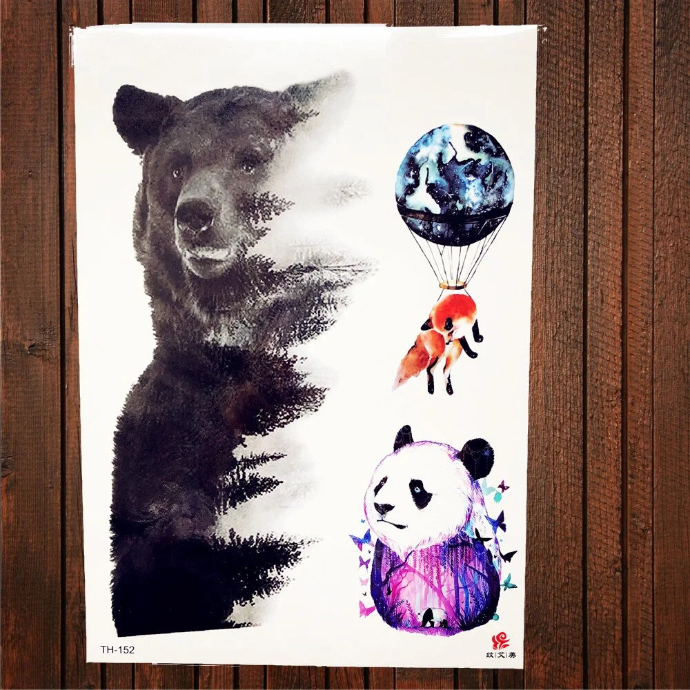 Sdrawing Red Rose Flower Temporary Tattoo Stickers Women Body Art Tattoo Arm Sleeve 21x15CM Large Fake Flash Waterproof Tatoo Henna